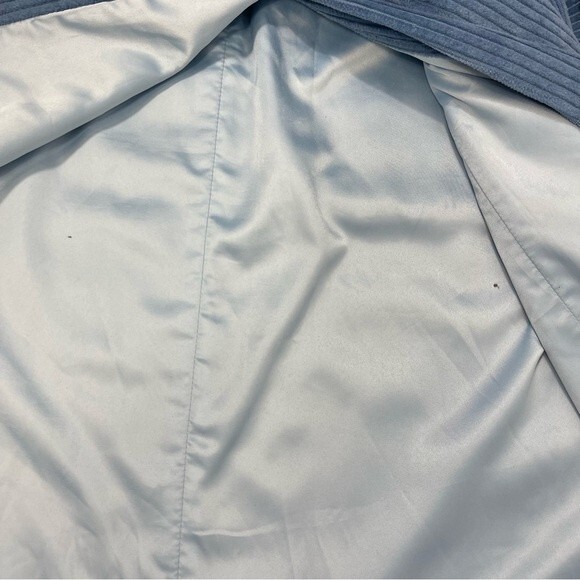 Deer and Flyer Light Blue Corduroy High Waist Cargo Utility Midi Wrap Skirt M - Picture 16 of 16